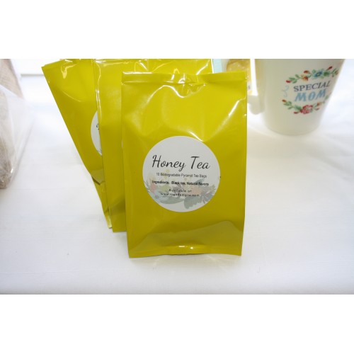 Honey Teabags - 10 biodegradable pyramid bags